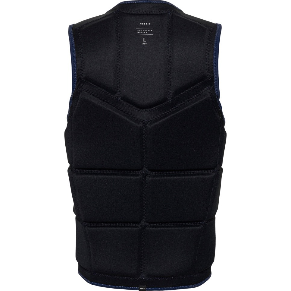 2026 Mystic Mens Star Front Zip Wake Impact Vest 35005.240245 - Navy